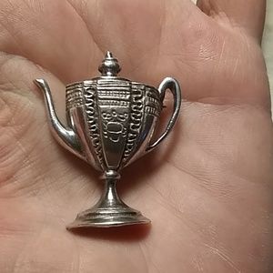 Sterling Silver antique brooch teapot